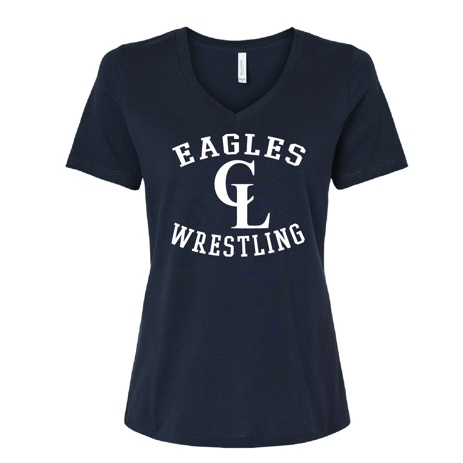 Clake Wrestling – Ladies V-Neck – Dark Gray product image