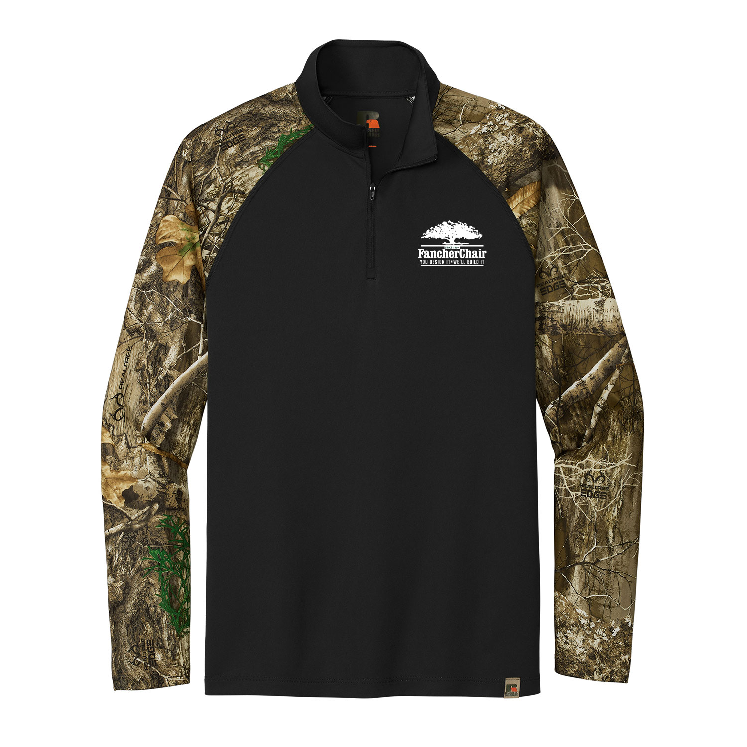 Fancher Chair Company – Russell Outdoors™ Realtree® Colorblock Performance 1/4- Zip – Embroidered product image
