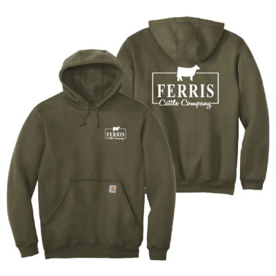 Ferris Cattle Company Official Merch Store – Carhartt Hooded Sweatshirt – Moss product image