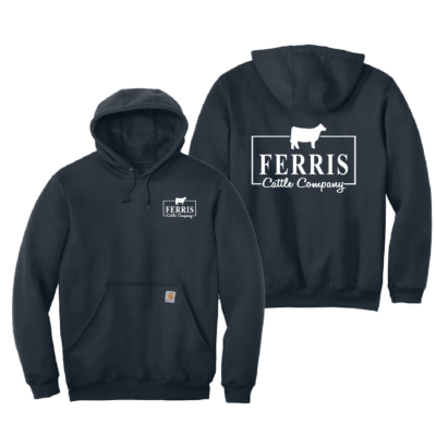 Ferris Cattle Company Official Merch Store – Carhartt Hooded Sweatshirt – New Navy product image