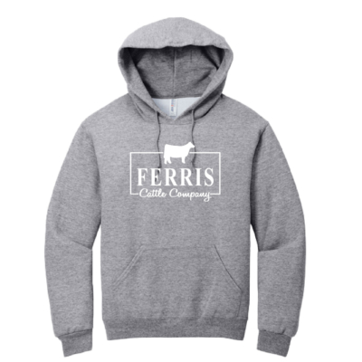 Ferris Cattle Company Official Merch Store – Cotton Hooded Sweatshirt – Athletic Heather product image