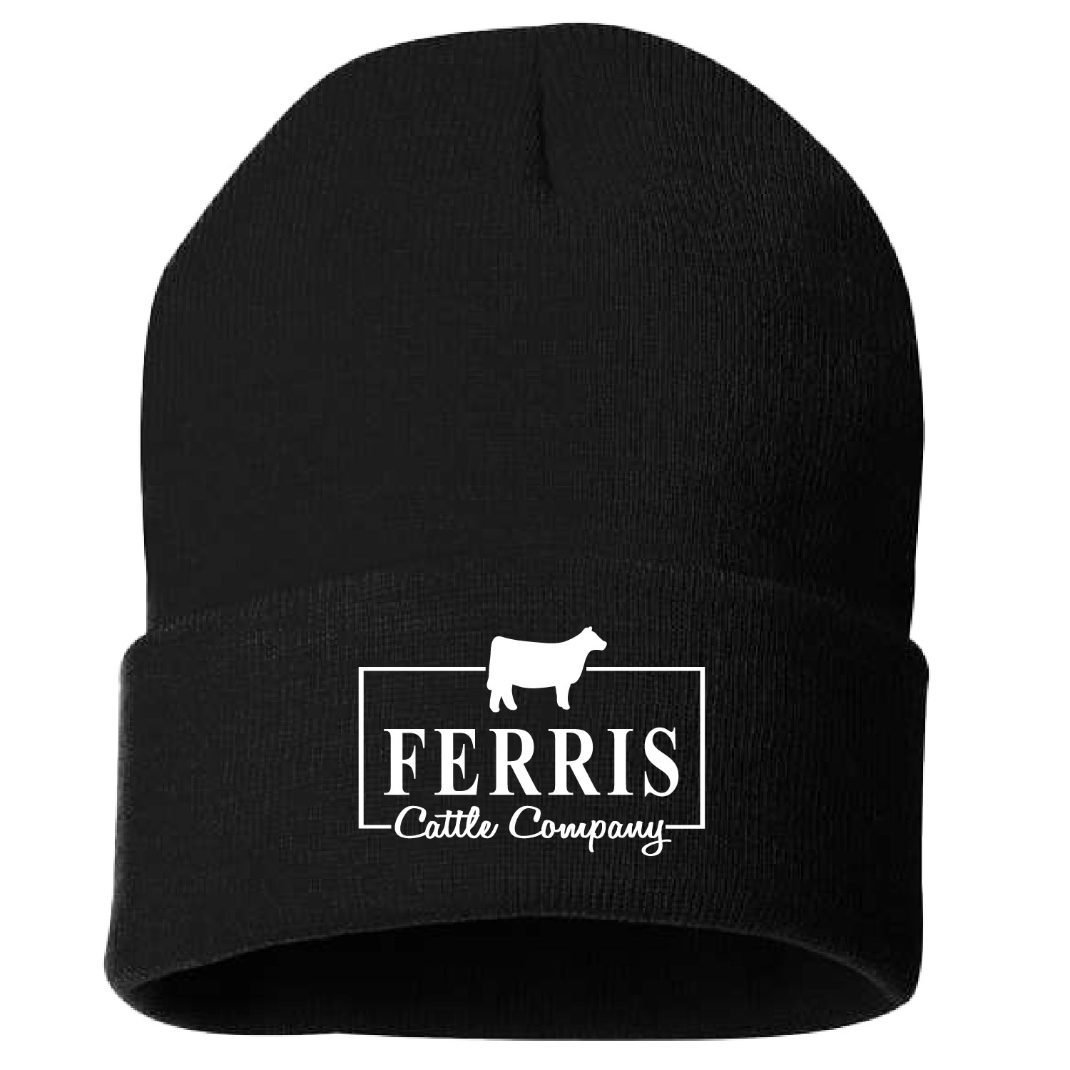 Ferris Cattle Company Official Merch Store – Cuffed Beanie – Black product image