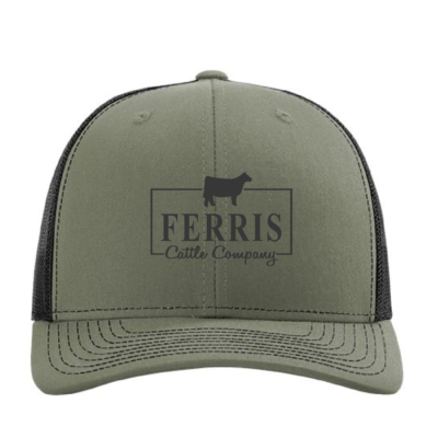 Ferris Cattle Company Official Merch Store – Richardson Snapback Trucker Cap – Loden/Black product image