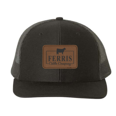 Ferris Cattle Company Official Merch Store – Richardson Snapback Trucker Cap – Black product image
