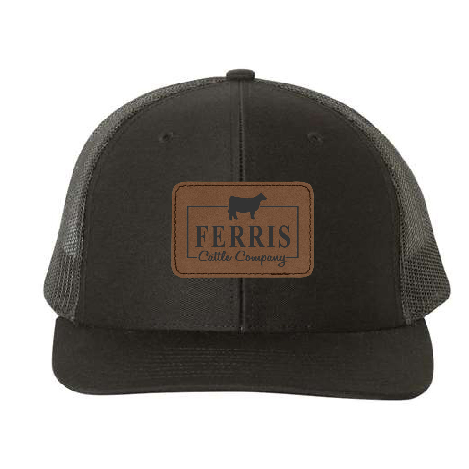 Ferris Cattle Company Official Merch Store – Richardson Snapback Trucker Cap – Black product image