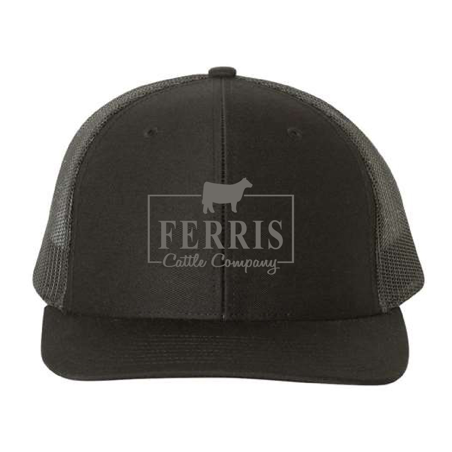 Ferris Cattle Company Official Merch Store - Richardson Snapback Trucker Cap - Black - Image 3