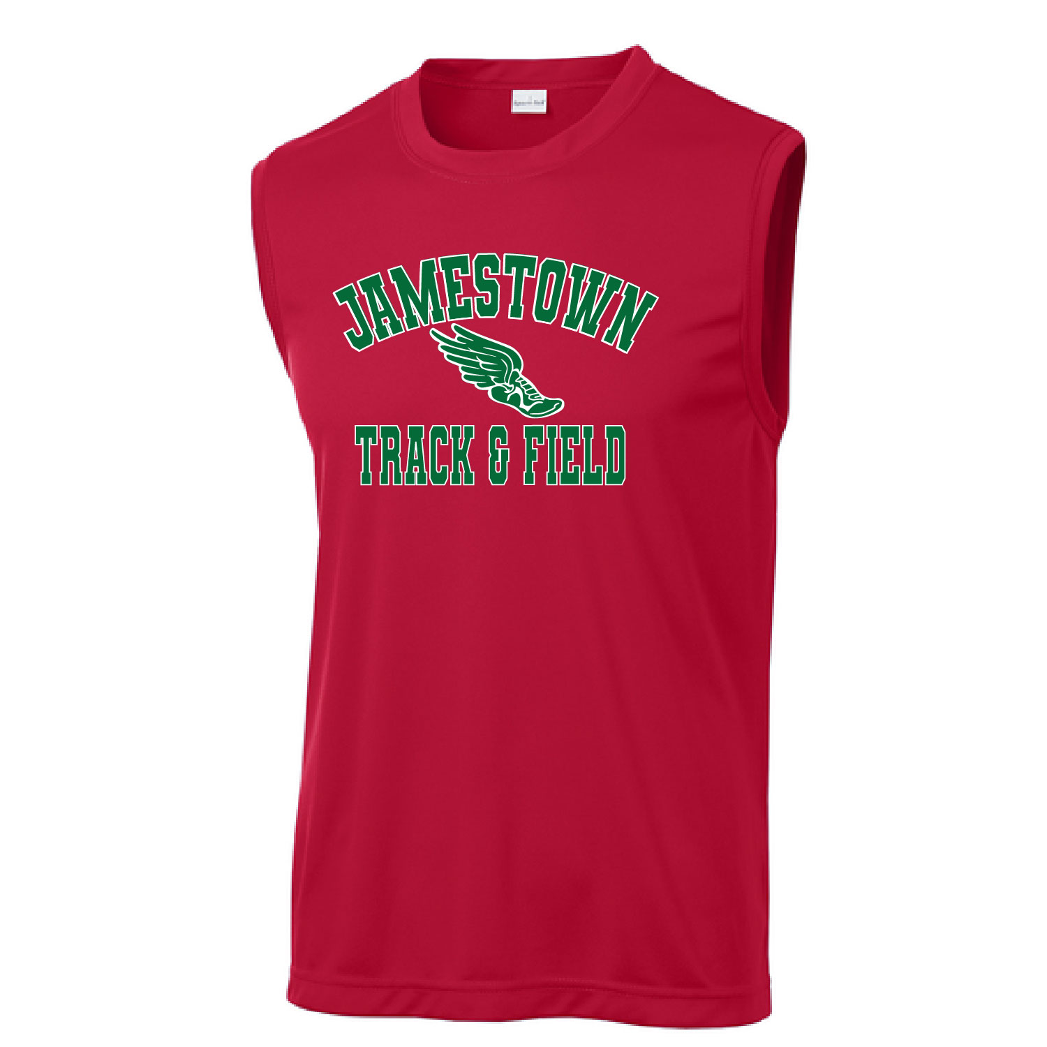 Jamestown Track - Sleeveless Tee POLY - Red