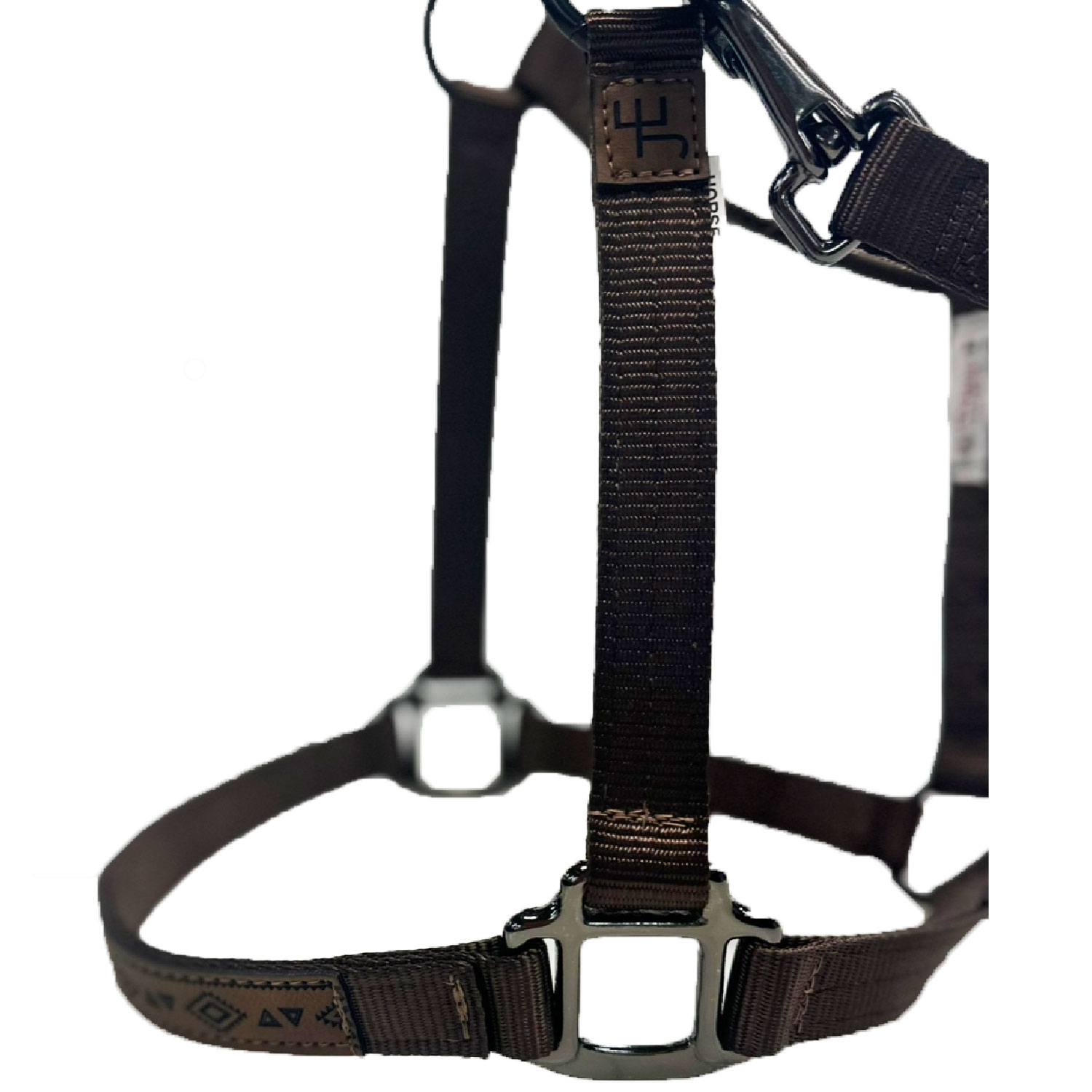 Official Julia Elle Merch Store - Halter -Brown with Laser Engraved Nose Band and JE - Image 3