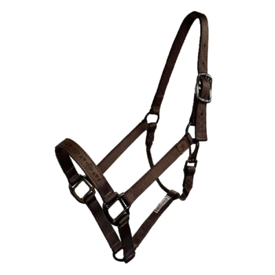 Official Julia Elle Merch Store – Halter -Brown with Laser Engraved Nose Band and JE product image