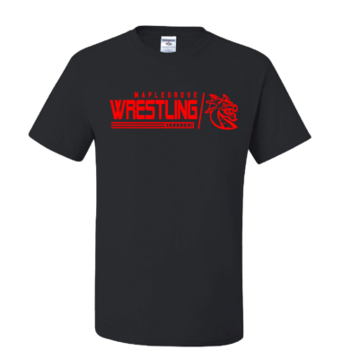Maple Grove Wrestling – Cotton Short Sleeve Shirt – Black product image