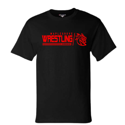 Maple Grove Wrestling – Champion Jersey Tee Cotton -Black product image