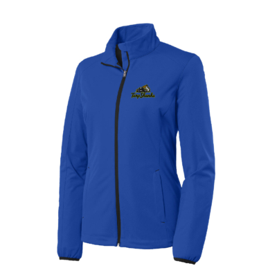Jamestown Tarp Skunks -Ladies Soft Shell Jacket – Royal EMBROIDERED product image