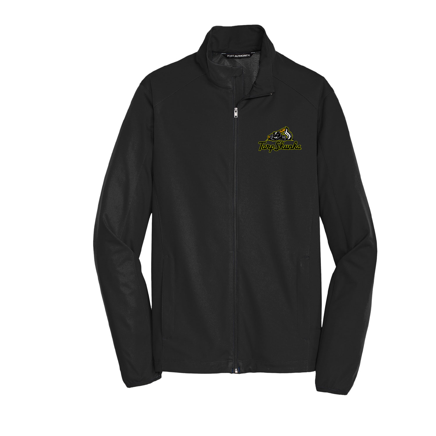 Jamestown Tarp Skunks -Active Soft Shell Jacket – Black EMBROIDERED product image