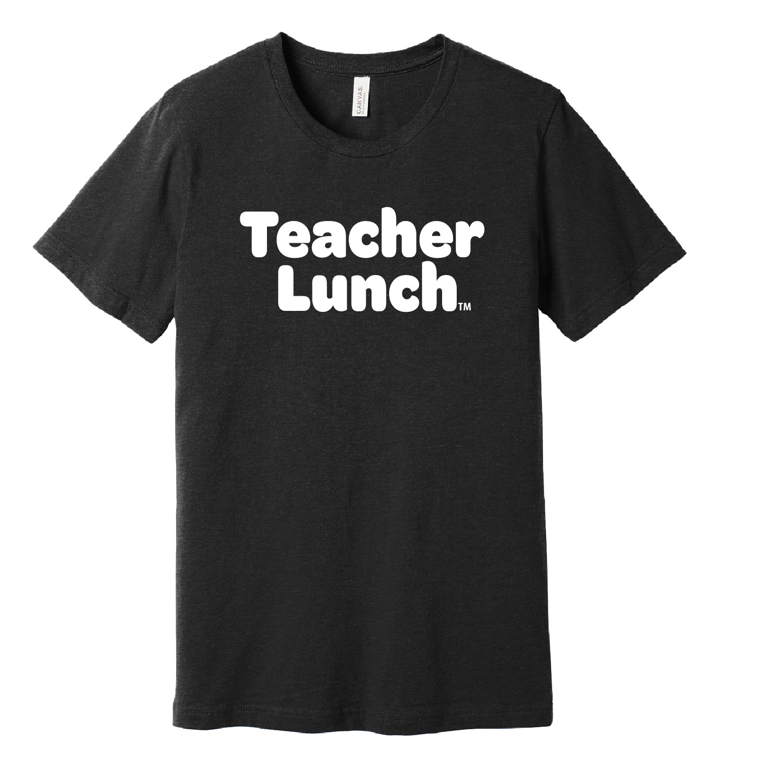 Teacher Lunch TM Official Merch Store: Ringspun Short Sleeve Shirt - Black