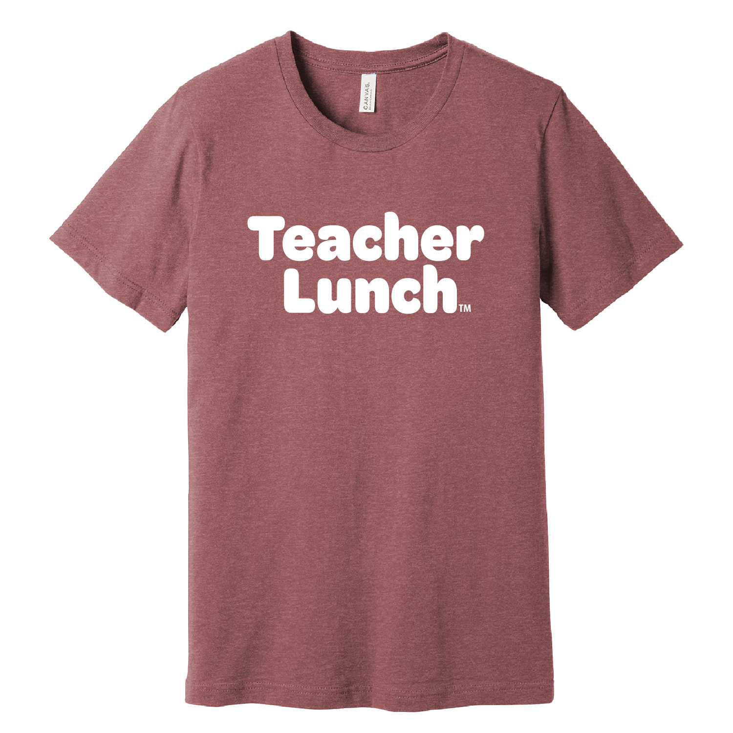 Teacher Lunch TM Official Merch Store: Ringspun Short Sleeve Shirt - Mauve