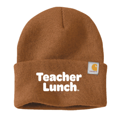 Teacher Lunch TM Official Merch Store: Carharrt Beanie – EMBROIDERED – Carharrt Brown product image
