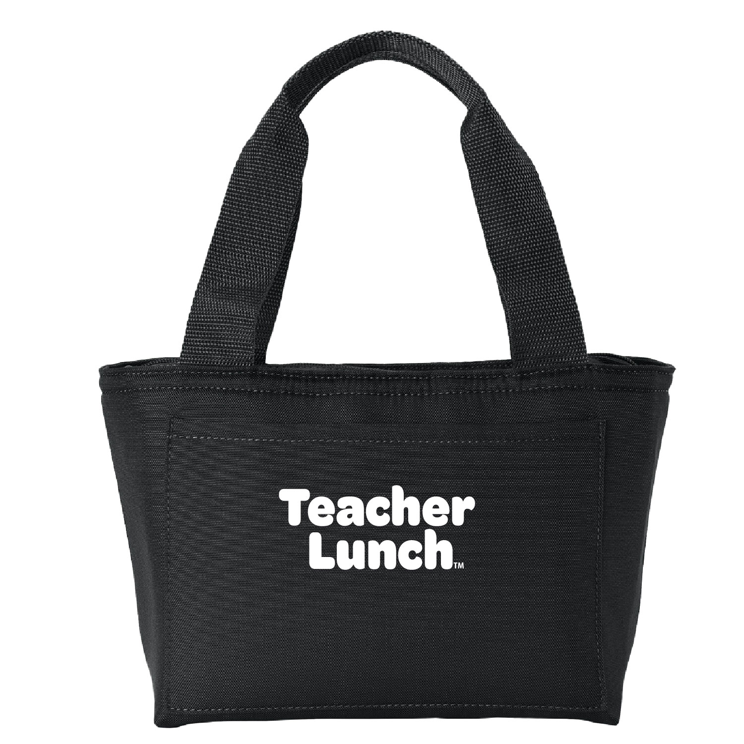 Teacher Lunch TM Official Merch Store: Insulated Lunch Tote - EMBROIDERED - Black