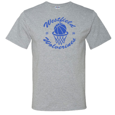 Westfield Basketball - Cotton Short Sleeve Shirt - Athletic Heather
