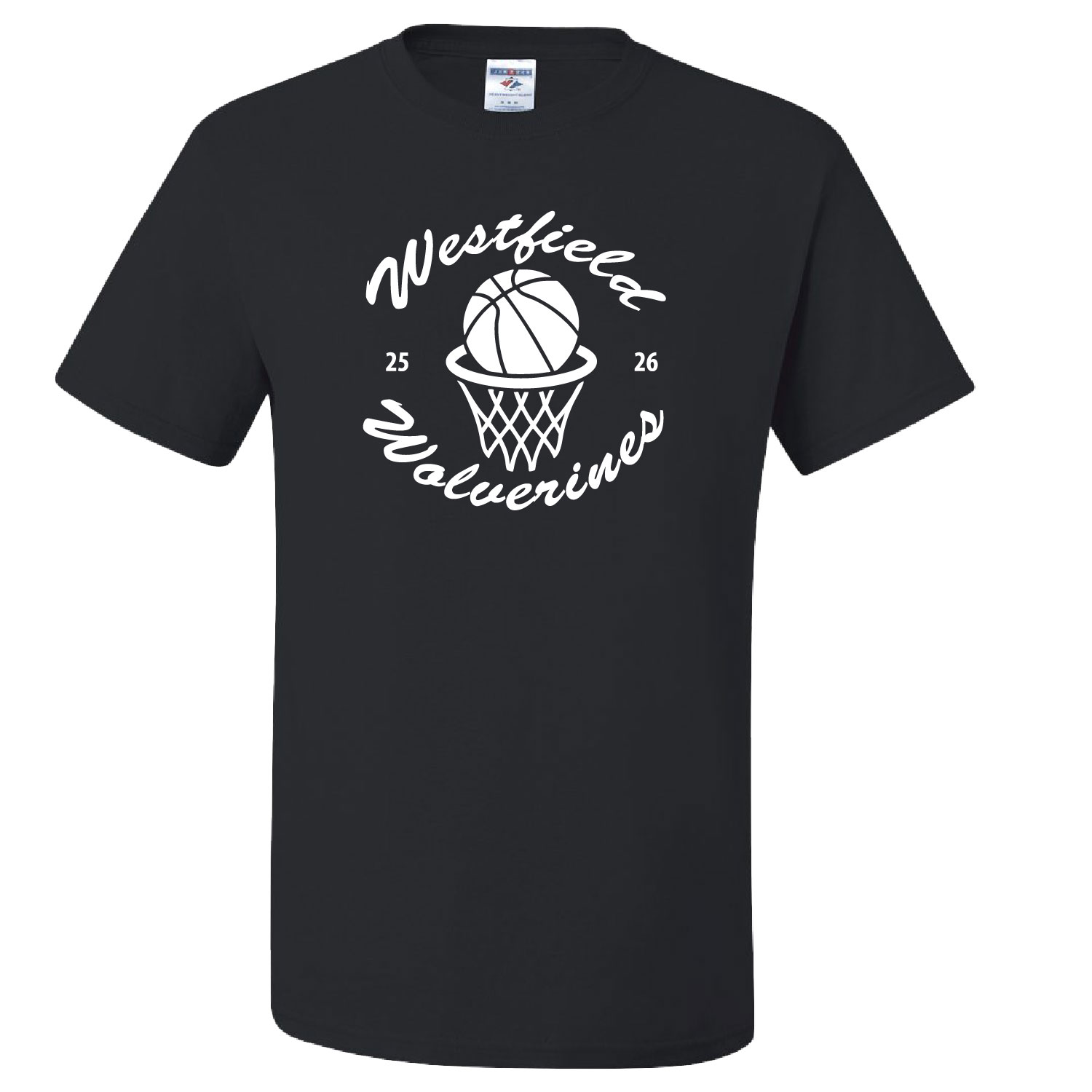 Westfield Basketball - Cotton Short Sleeve Shirt - Black - Image 2