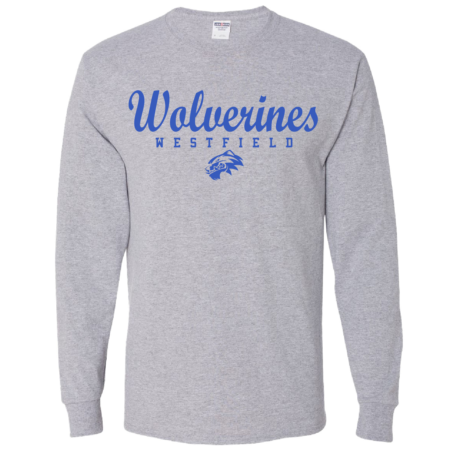 Westfield Basketball – Cotton Long Sleeve Shirt – Athletic Heather product image