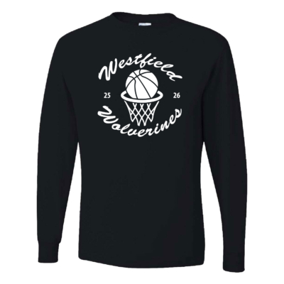 Westfield Basketball - Cotton Long Sleeve Shirt - Black