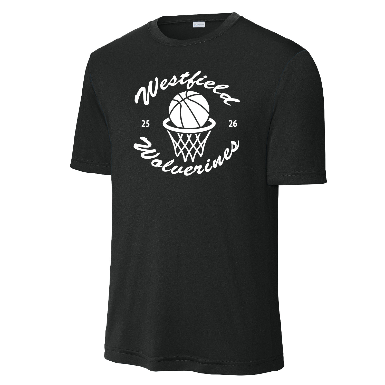 Westfield Basketball - POLY Short Sleeve Shirt - Black - Image 2