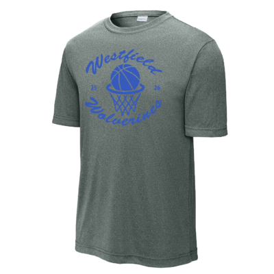 Westfield Basketball – POLY Short Sleeve Shirt – Grey Concrete Heather product image