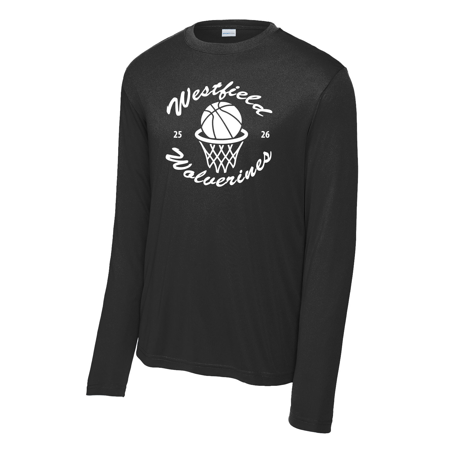 Westfield Basketball – POLY Long Sleeve Shirt – Black product image