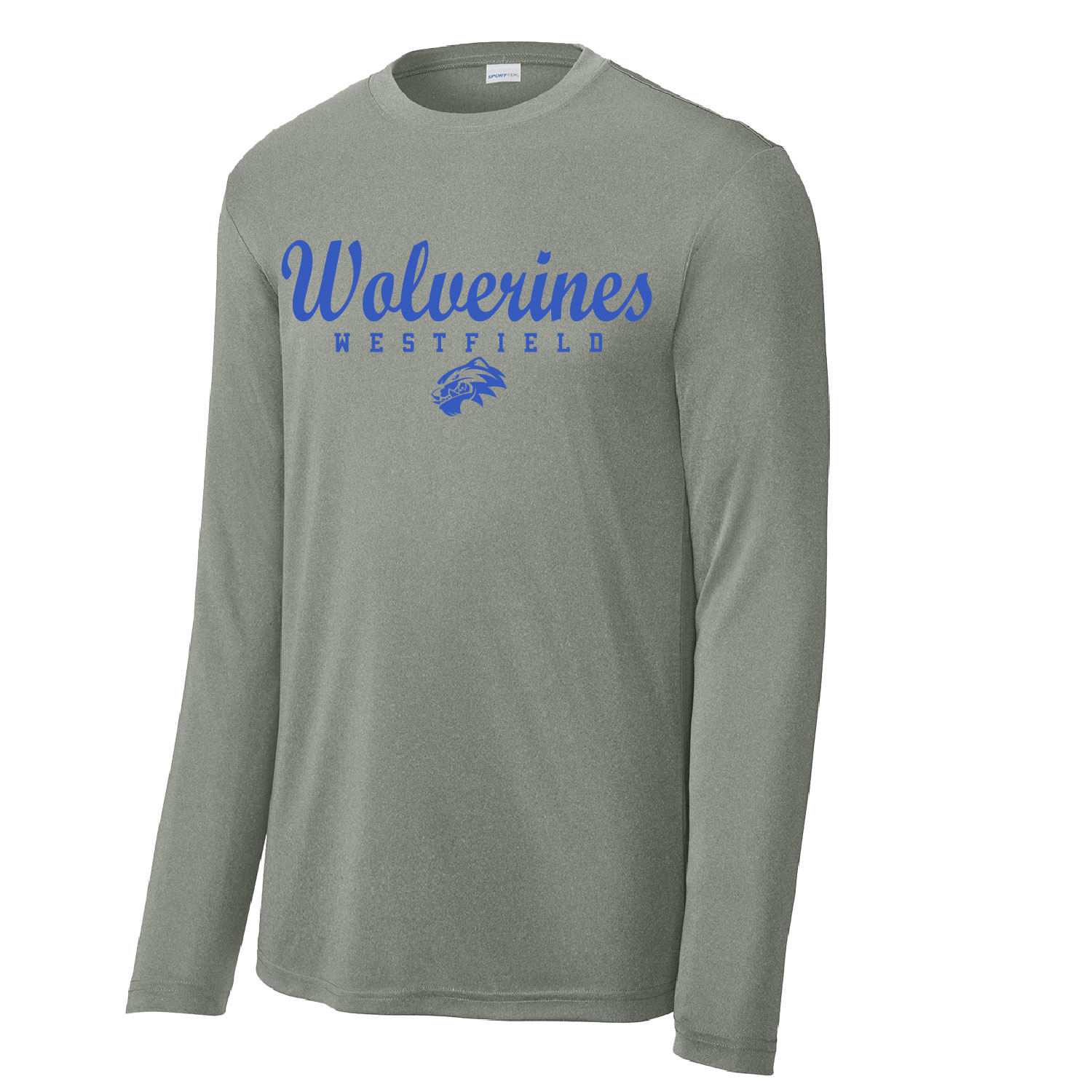 Westfield Basketball – POLY Long Sleeve Shirt – Grey Concrete Heather product image