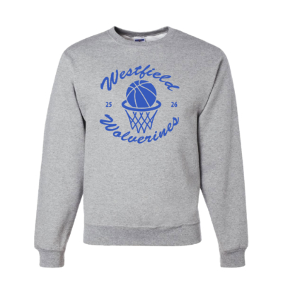 Westfield Basketball - Cotton Crewneck - Athletic Heather