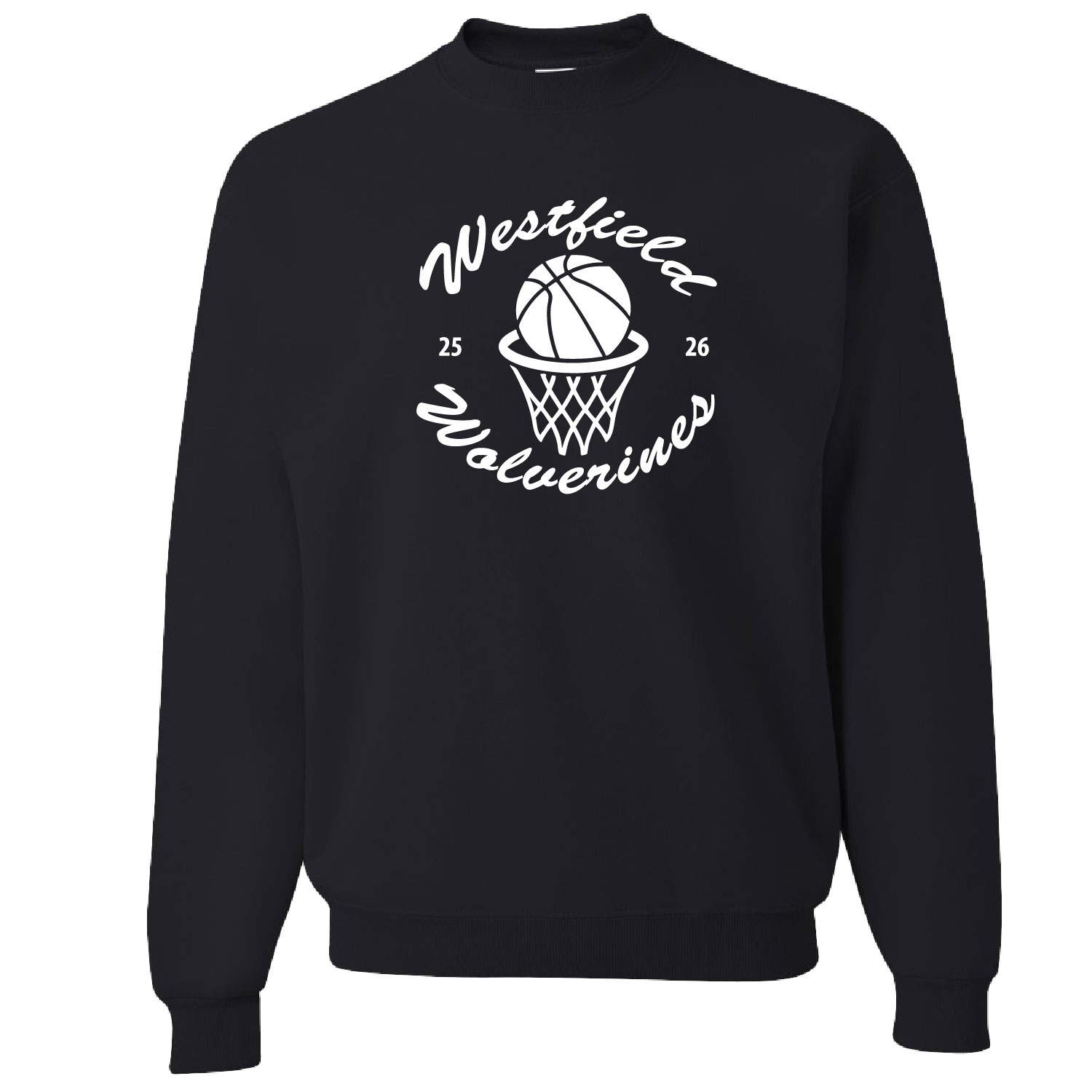 Westfield Basketball - Cotton Crewneck - Black - Image 2