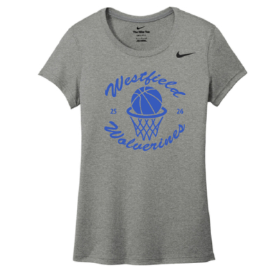 Westfield Basketball - NIKE Ladies T-Shirt -Carbon Heather