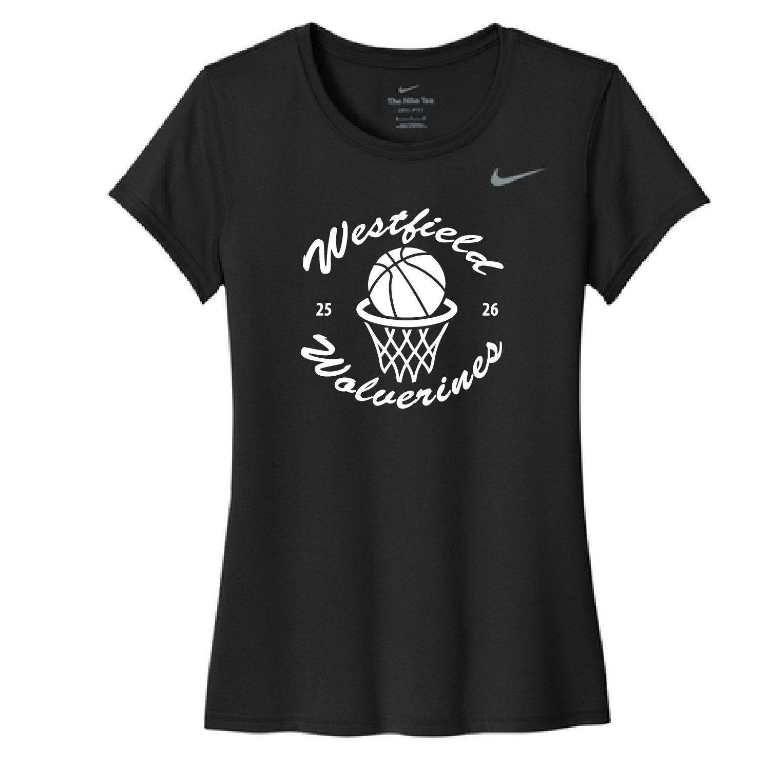 Westfield Basketball - NIKE Ladies T-Shirt - Black - Image 2