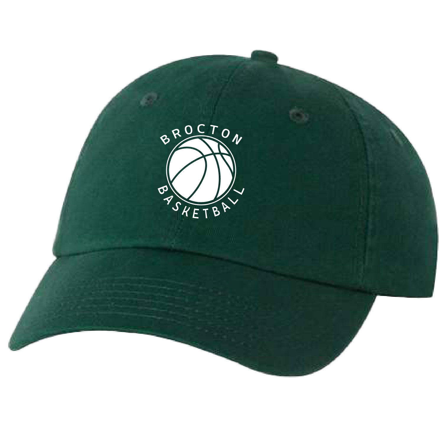 Brocton Basketball – Dad Cap – Dark Green – Embroidered product image
