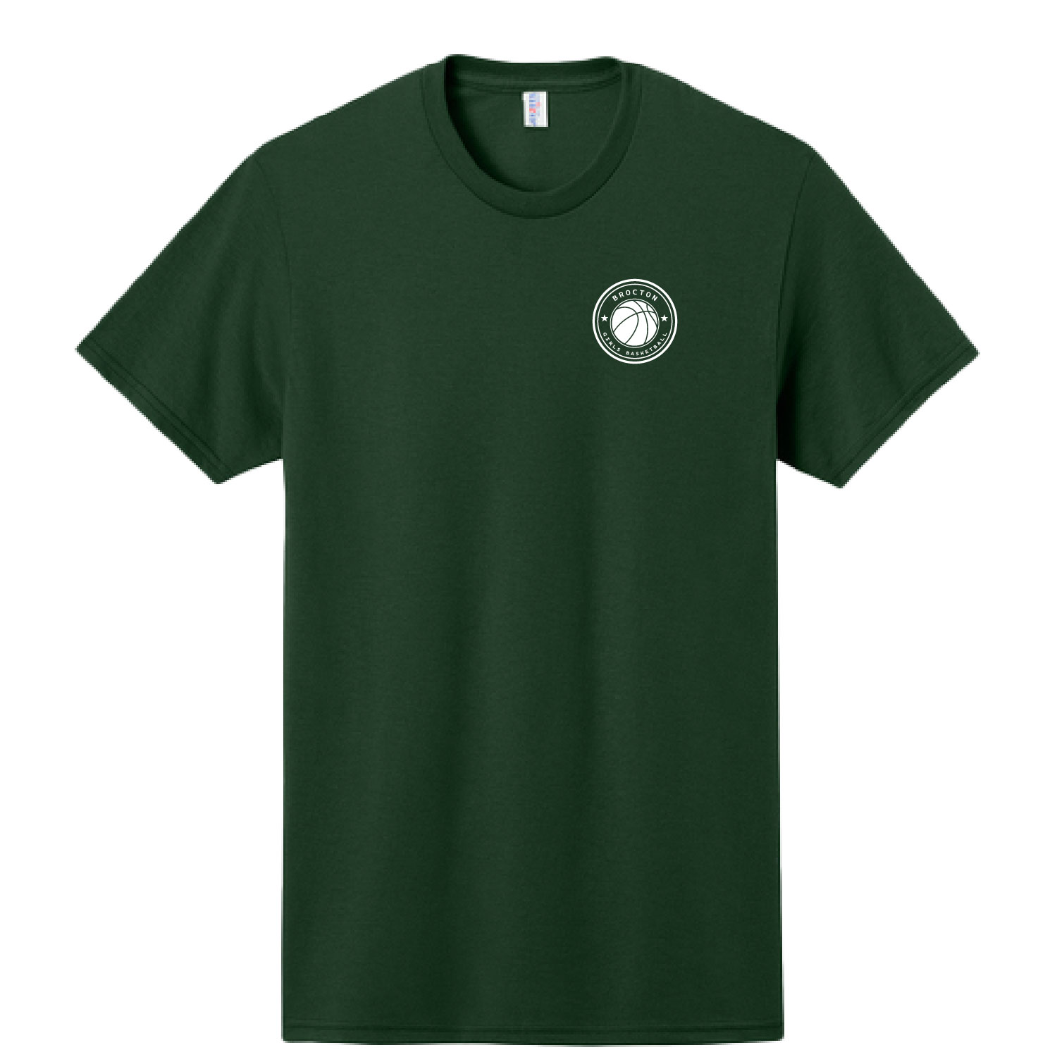 Brocton Basketball – Cotton Short Sleeve Shirt – Forest Green product image