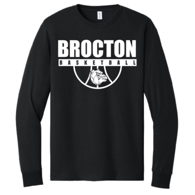Brocton Basketball – Cotton Long Sleeve Shirt – Black product image