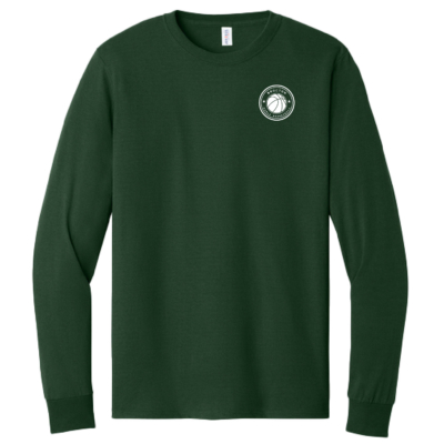 Brocton Basketball - Cotton Long Sleeve Shirt - Forest Green