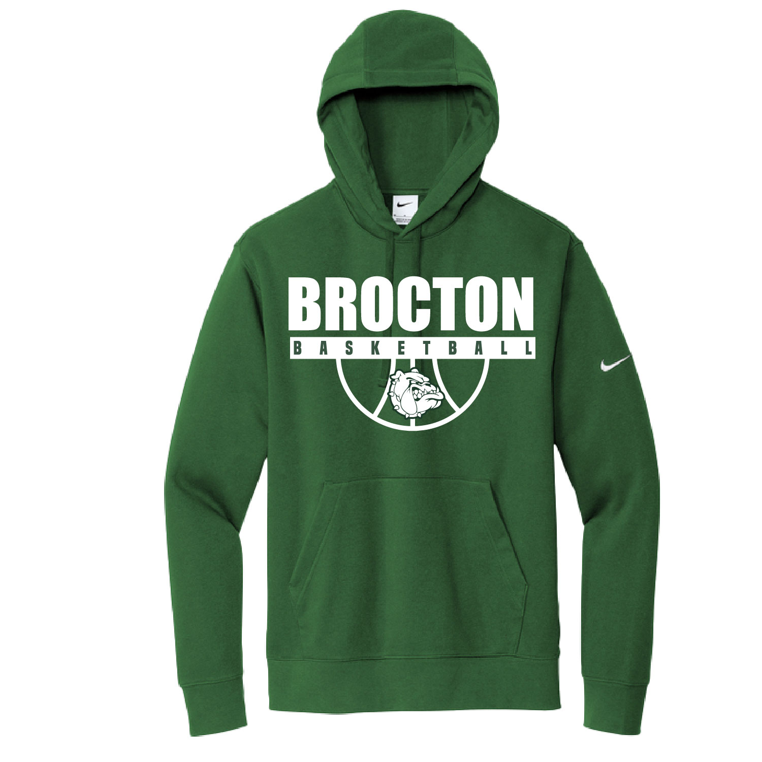 Brocton Basketball – Nike Club Fleece Swoosh Pullover Hoodie – Gorge Green product image