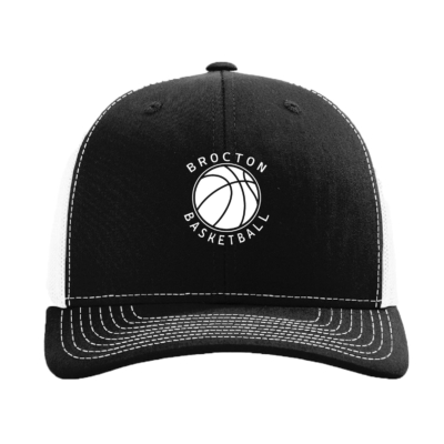 Brocton Basketball - Richardson Cap - Black/White - Embroidered