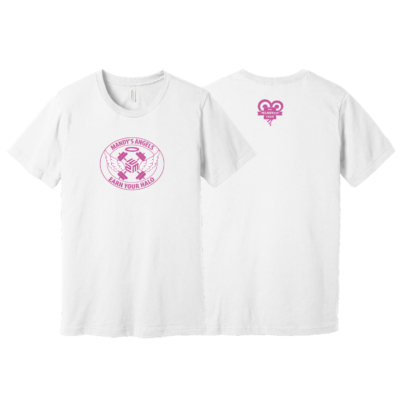 February Flash Sale Heartest Yard – Bella Ring Spun Cotton Short Sleeve Shirt – White product image