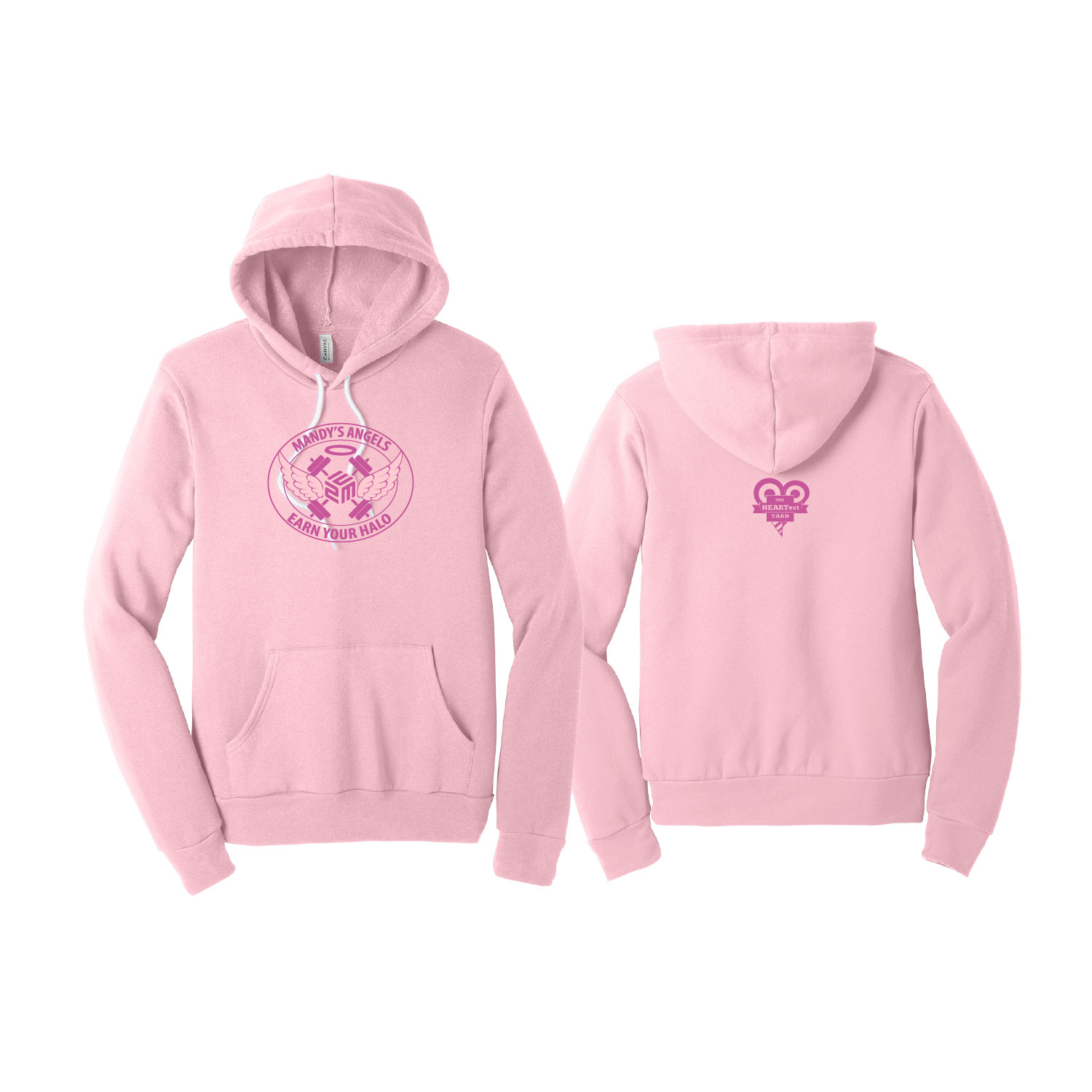 February Flash Sale Heartest Yard – Unisex Hooded Sweatshirt- Pink product image