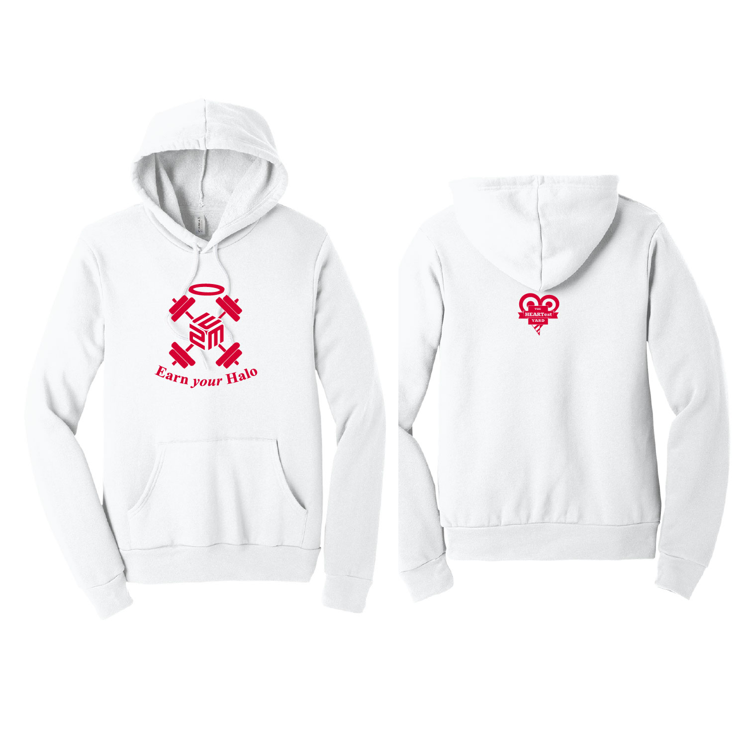 February Flash Sale Heartest Yard – Unisex Hooded Sweatshirt- White product image