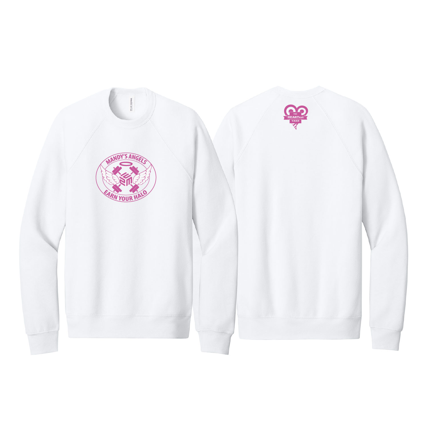 February Flash Sale Heartest Yard – Unisex Crew Sweatshirt- White product image
