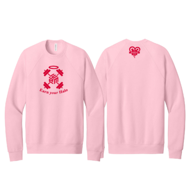 February Flash Sale Heartest Yard – Unisex Crew Sweatshirt- Pink product image