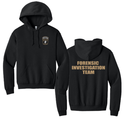 Chaut. Co. Forensic Team – Unisex Hooded Sweatshirt – Black product image