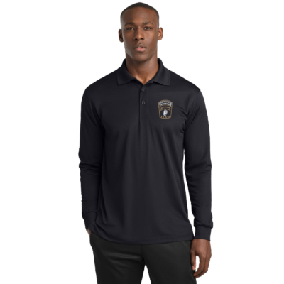 Chaut. Co. Forensic Team – Unisex Sport-Tek Poly Buttondown Long Sleeve Shirt – Black -EMBROIDERED product image
