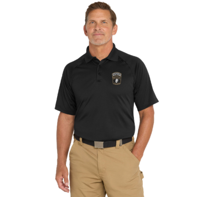Chaut. Co. Forensic Team -CornerStone Unisex Tactical Polo- Black -EMBROIDERED product image