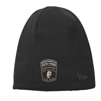 Chaut. Co. Forensic Team -New Era Knit Beanie- Black -EMBROIDERED product image