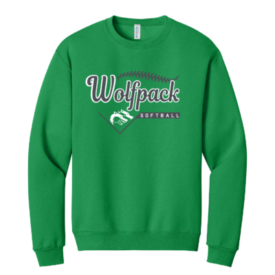 CSP Softball - Cotton Crew Sweatshirt- Kelly