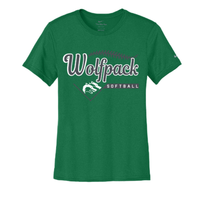 CSP Softball - Ladies Nike Swoosh Short Sleeve Shirt - Gorge Green